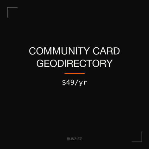 Community Card GeoDirectory