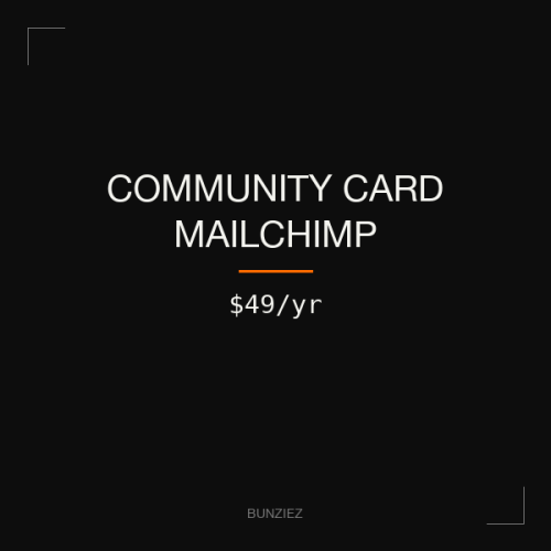 Community Card Mailchimp