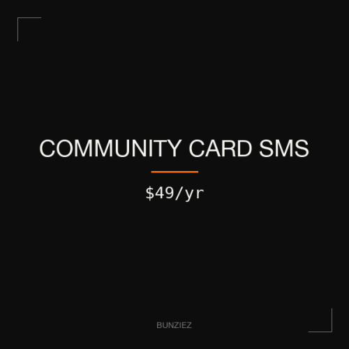 Community Card SMS