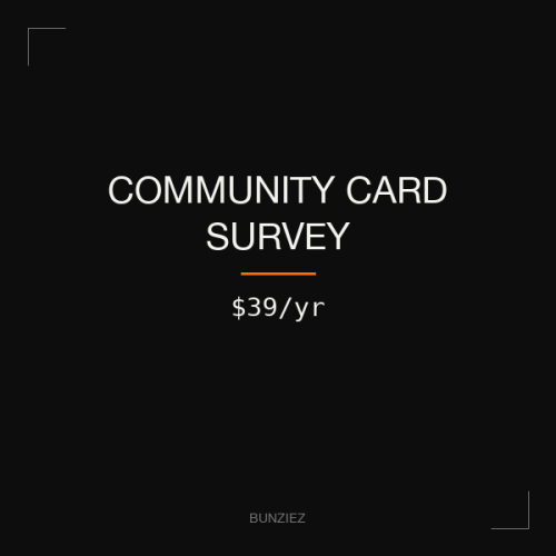 Community Card Survey
